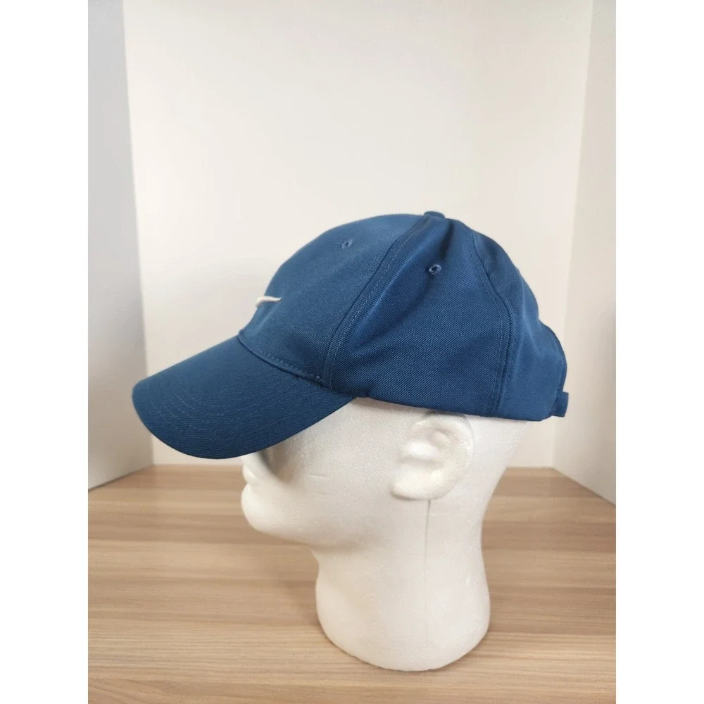 Nike Hat Cap Strap Back Blue Lightweight Swoosh One Size Adjustable Golf‎